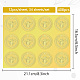 34 foglio di adesivi autoadesivi in lamina d'oro in rilievo DIY-WH0509-019-2