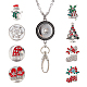 Sunnyclue DIY austauschbares Weihnachts-Büro-Lanyard-Ausweishalter-Halsketten-Herstellungsset DIY-SC0022-03-1