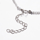 Natural Howlite Pendant Necklaces NJEW-K108-07C-3