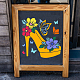 FINGERINSPIRE Flower High Heel Shoe Template Stencil DIY-WH0172-540-7