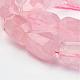 Chapelets de perles en quartz rose naturel G-F429-01-3
