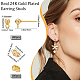 Beebeecraft 100PCS 24K Gold Plated Earring Studs Earring Posts Ball Stud Earrings with Loop DIY Jewelry Dangle Earring Making(15x7mm) FIND-BBC0001-24-2