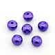 Half Drilled ABS Plastic Imitation Pearl Rondelle Beads OACR-F001C-05-1
