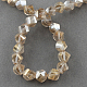 Electroplate Glass Beads Strands EGLA-R031-6mm-02-2