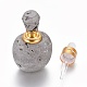 Electroplated Natural Druzy Agate Openable Perfume Bottle G-K295-G03-G-2