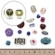 Perles acryliques de style antiques mixtes / pendentifs MACR-YW0001-33-3