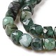 Fili di perle di quarzo smeraldo naturale G-L537-012-4
