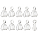 BENECREAT 10 Pcs 925 Sterling Silver Ice Cone Pinch Bail FIND-BC0003-84-1