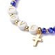 Glass Beads Stretch Bracelets Sets BJEW-JB06575-05-6