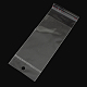 セロハンのOPP袋  長方形  透明  15.5x6cm  穴：8mm  一方的な厚さ：0.035mm  インナー対策：10x6のCM OPC-S014-08-2