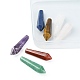 7Pcs 7 Styles Natural Mixed Gemstone Pointed Beads G-FS0005-53-3