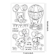 GLOBLELAND Clear Stamps Bear Friends Silicone Clear Stamp Seals for Cards Making DIY Scrapbooking Photo Journal Album Decoration DIY-WH0167-57-0009-6