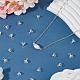 SuperZubehör 80 Stück Filigrane Perlenkappen-Bügel aus Messing im 2-Stil KK-FH0006-28-5