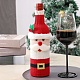Weihnachtshülle für Weinflaschen aus Acrylfaser AJEW-M214-02-1