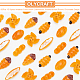 Olycraft 60 個 6 スタイル不透明樹脂デコデンカボション  模造食品  パン混合形状  ダークオレンジ  17~27x9~18x57mm  10個/スタイル RESI-OC0001-51-4