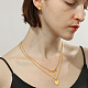 Set di gioielli in acciaio inossidabile dorato QE0758-3-2