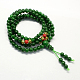4-Loop Wrap Buddha Meditation Yellow Jade Beaded Bracelets BJEW-R040-6mm-08-1