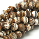 Brins de perles dzi motif rayé de style tibétain X-TDZI-O005-10I-6mm-2