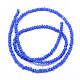 Faceted Rondelle Glass Beads Strands GLAA-M028-3mm-A04-3