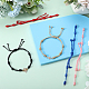 Sunnyclue 10 pièces 5 couleurs réglable cordon en nylon tressé fabrication de bracelets AJEW-SC0002-18-4