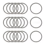 Aleación de enlace rings, sin plomo y cadmio, color de plata antiguo, aproximamente 26 mm de diámetro, 2 mm de espesor, agujero: 22 mm