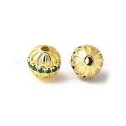 Латунные микро проложить кубического циркония бусы KK-U067-06G-03