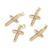 Латунные подвески из микро-паве ZIRC-Z019-17G-NR