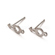 Серьги-гвоздики из нержавеющей стали 304 STAS-H193-04P