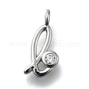 Латунные микро проложить кубического циркония подвески KK-B132-12P-L