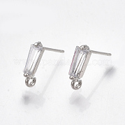 Латунные серьги с цирконом KK-S348-349