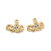 Латунные микро проложить кубического циркония подвески KK-C099-01F-G