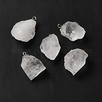 Pendenti in cristallo di quarzo naturale grezzo grezzo&nbsp;G-A028-01H