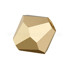 Preciosa® Kristallperlen, tschechischer Kristall, Doppelkegel (451 69 302 Rondell), 00030 26200 Kristall-Aurum 2x, 3 mm, Bohrung: 0.8 mm