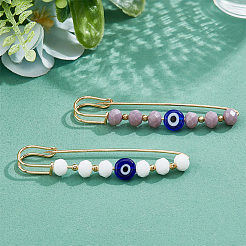8 Stück Kiltnadeln aus Eisen in zwei Farben&nbsp;JEWB-DC0001-13