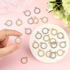 12 stücke legierung strass anhänger&nbsp;FIND-YW0007-95G