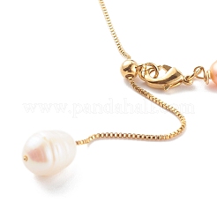 Collane lariate in ottone regolabili&nbsp;NJEW-JN03446-04
