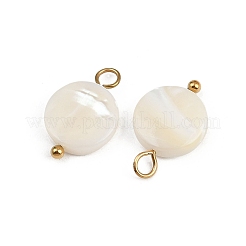 Natürliche Muschelscheibenanhänger&nbsp;X1-STAS-D378-31G