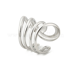 Anelli con polsino multistrato in acciaio inossidabile 304 per donna&nbsp;RJEW-G338-16P
