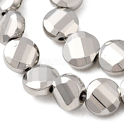 Chapelets de perles en verre électroplaqué&nbsp;EGLA-F166-15P