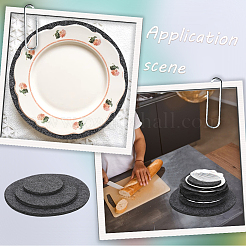 22 Stück 3 Arten Filz-Anti-Rutsch-Pad&nbsp;DIY-GF0011-30D