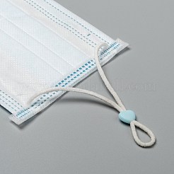 Herz PVC Kunststoff Kabelschloss für Mundabdeckung&nbsp;LS-KY-D013-04H