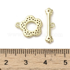 Fermagli a ginocchiera in ottone e zirconio cubico&nbsp;KK-C048-04B-G
