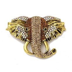 Legierung Rhinestone-Brosche&nbsp;JEWB-K027-08AG