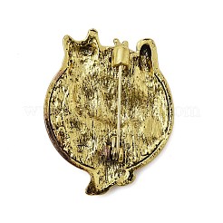 Broches de aleación de animales dorados antiguos retro para ropa de mochila&nbsp;LS-JEWB-S040-02C-AG