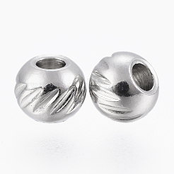 Anlaufgeschützte Perlen aus Edelstahl 304&nbsp;X-STAS-G154-36-4mm