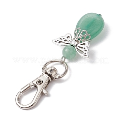 Decorazioni pendenti con angelo in avventurina verde naturale e ametista e quarzo rosa e occhio di tigre e quarzo&nbsp;HJEW-JM02731