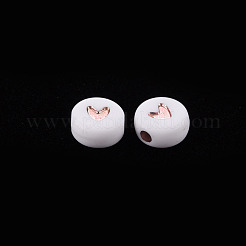 Perline acrilico placcato&nbsp;X-PACR-YWC0001-01