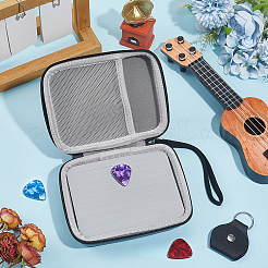 1 Stück Aufbewahrungsbox für Gitarrenplektren aus PU-Leder&nbsp;OFST-CL0001-12