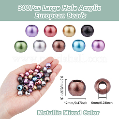 300 Stück undurchsichtige Acrylperlen&nbsp;FIND-DC0005-87