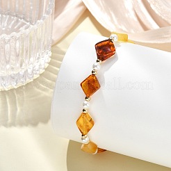 Pulseras de ámbar para mujer&nbsp;BJEW-JB13695